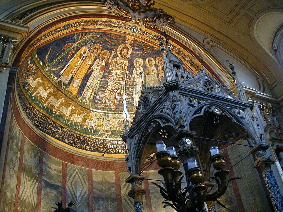 The mosaics of the Basilica of St. Cecilia in Trastevere - Secret World - Roma | Secret World Trip Planner
