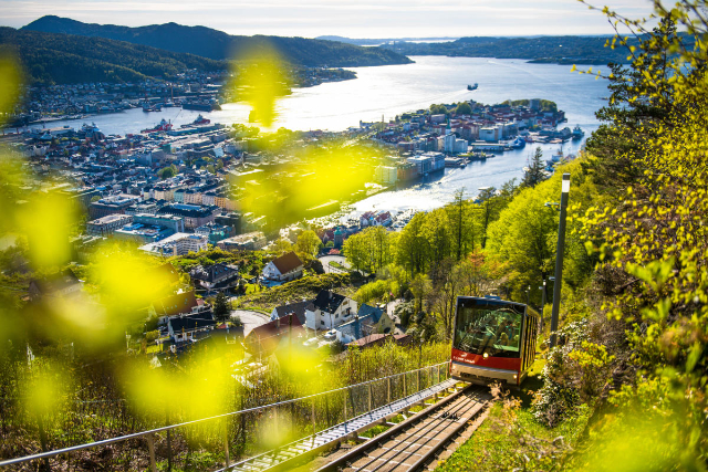 El funicular de Fløyen — Fløyen