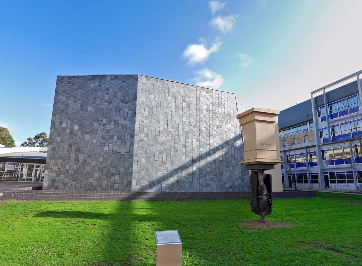 The upside down Charles La Trobe Statue - Bundoora | Secret World Trip Planner