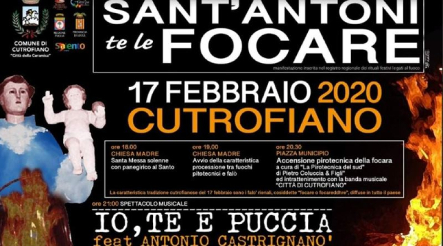 Fête du feu : Le Focare — Cutrofiano