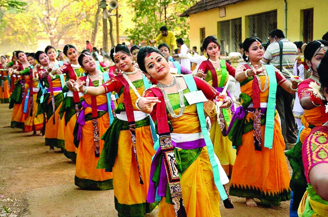 Basanta Utsav, the "Spring Festival — Santiniketan