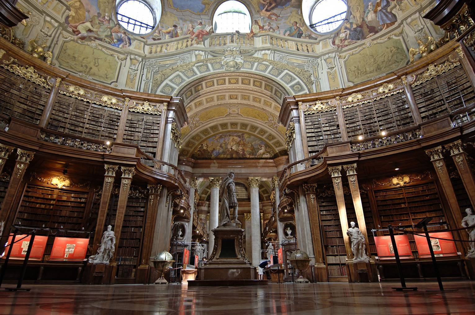 ऑस्ट्रिया के राष्ट्रीय पुस्तकालय (जर्मन: Österreichische Nationalbibliothek) टी है - Wien | Secret World Trip Planner