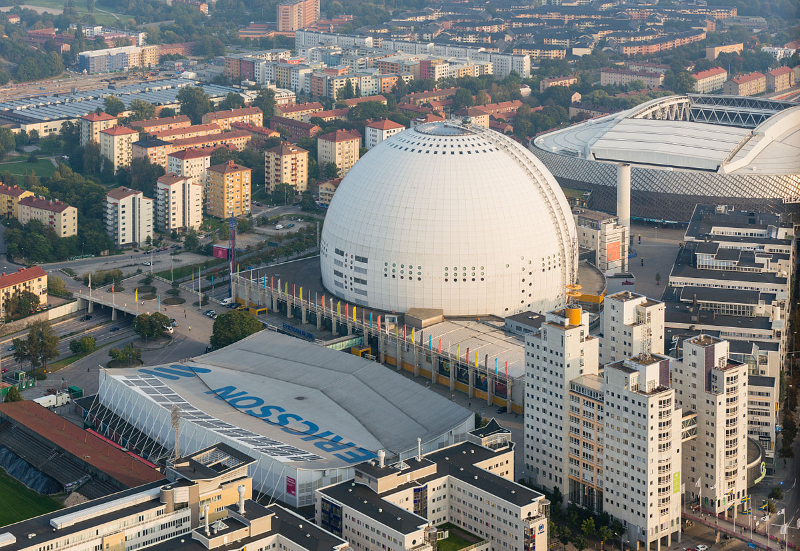 SkyView - Stoccolma, Svezia - Globentorget 2 | Secret World Trip Planner