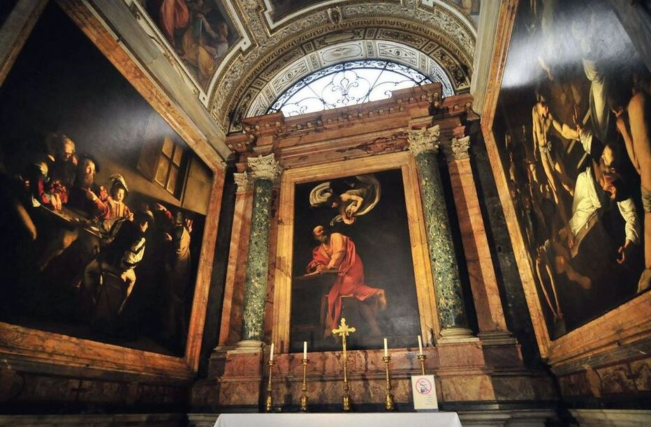 Francijas Sentluisas baznīca: Caravaggio - Roma | Secret World Trip Planner