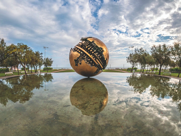 Piazzale della Libertà e la Sfera Grande - Pesaro | Secret World Trip Planner
