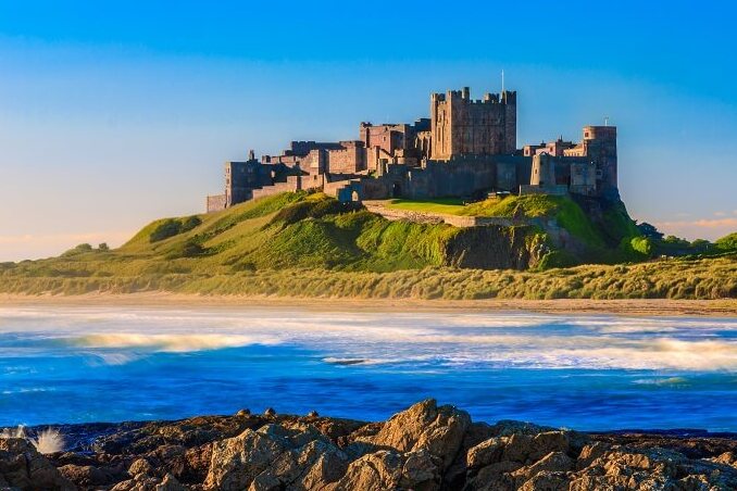 Bamburgh Beach and the wonderful castle — Bamburgh