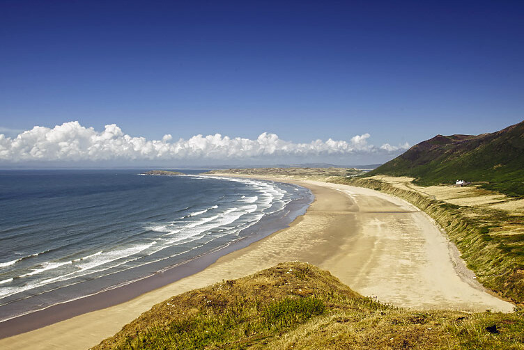 The beautiful Gower Peninsula and Worm Head. - Rhossili | Secret World Trip Planner