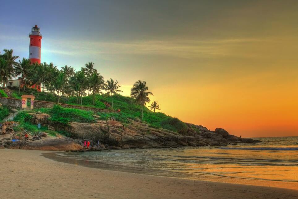 Kerala: Playa del Faro — Kovalam