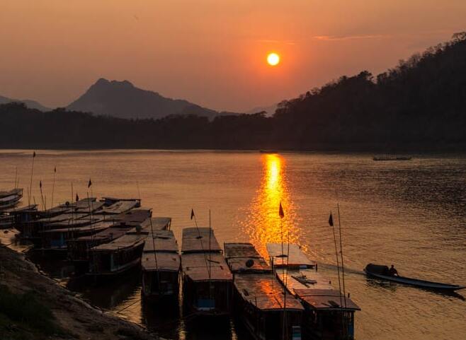 Sunset at Luang Prabang - Luang Prabang | Secret World Trip Planner