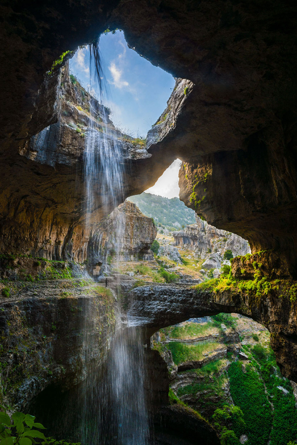 Cascada del desfiladero de Baatara (Líbano) — Cascata delle gole del Baatara