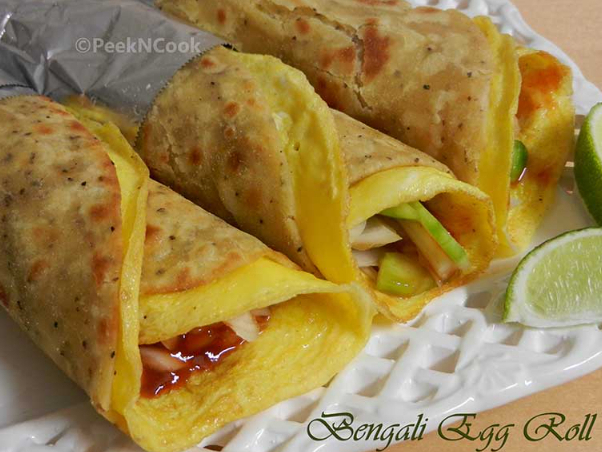 Egg Rolls are popular street food in Kolkata - Calcutta | Secret World Trip Planner