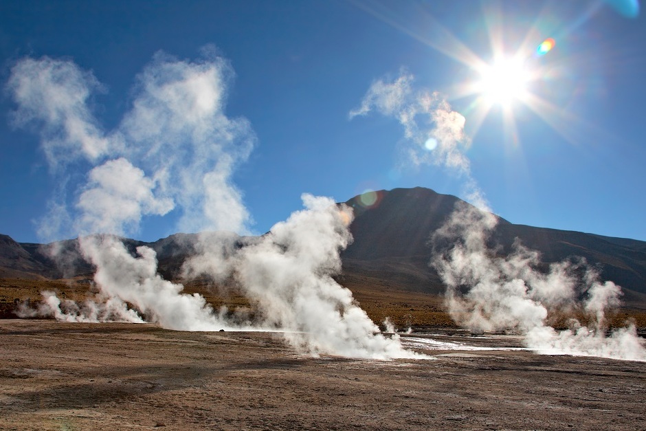 El Tatio is a geyser on the Andes Mountains — San Pedro de Atacama