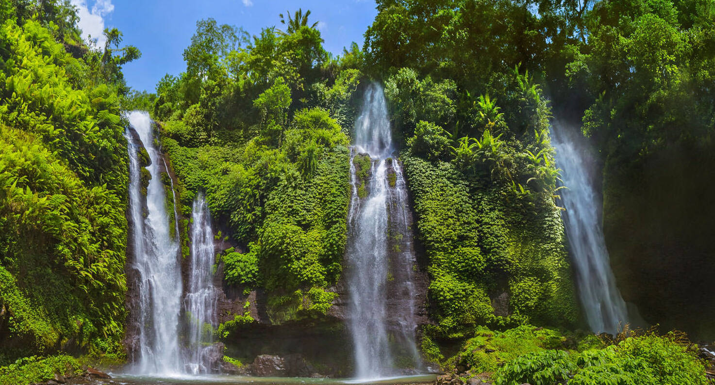 Bali | La cascada Sekumpul, una de las más impresionantes — Kabupaten Buleleng