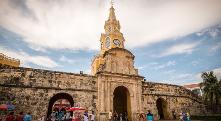 Cartagena | Torre del Reloj gate - Cartagena | Secret World Trip Planner