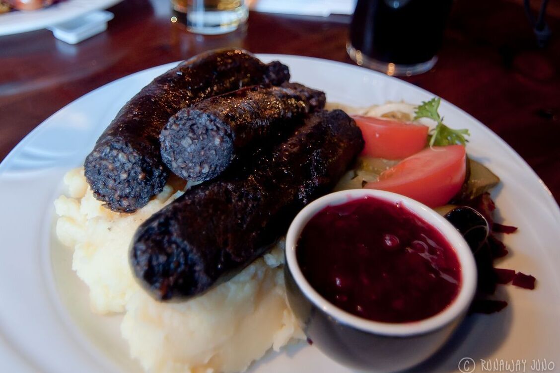 The black sausage or black pudding, ”mustamakkara” - Tampere | Secret World Trip Planner