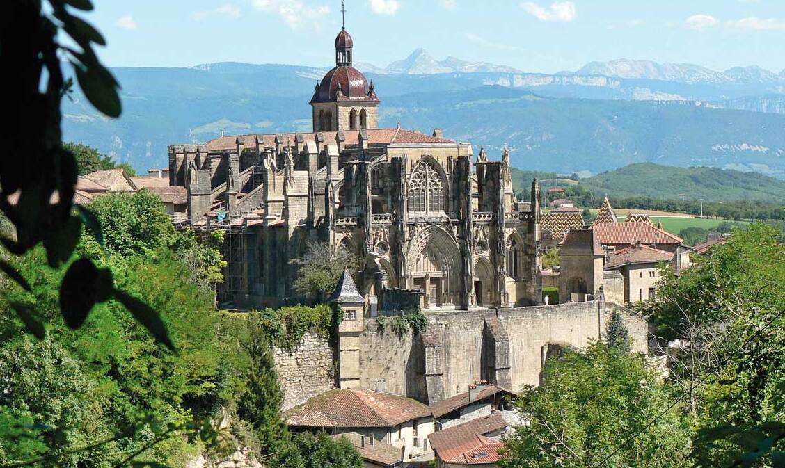 In rolling countryside,the abbey of Saint-Antoine  - Saint-Antoine-l'Abbaye | Secret World Trip Planner