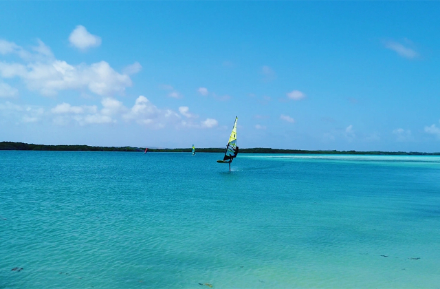La playa de Sorobon y el windsurf, — Kralendijk