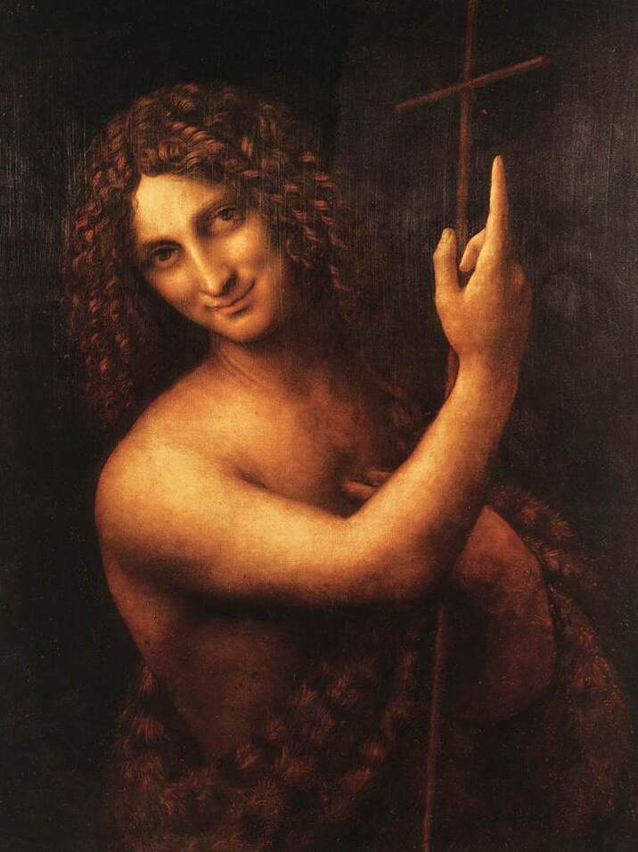 St. John the Baptist by Leonardo da Vinci - Paris | Secret World Trip Planner