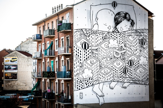 Mural saka Millo - Torino | Secret World Trip Planner