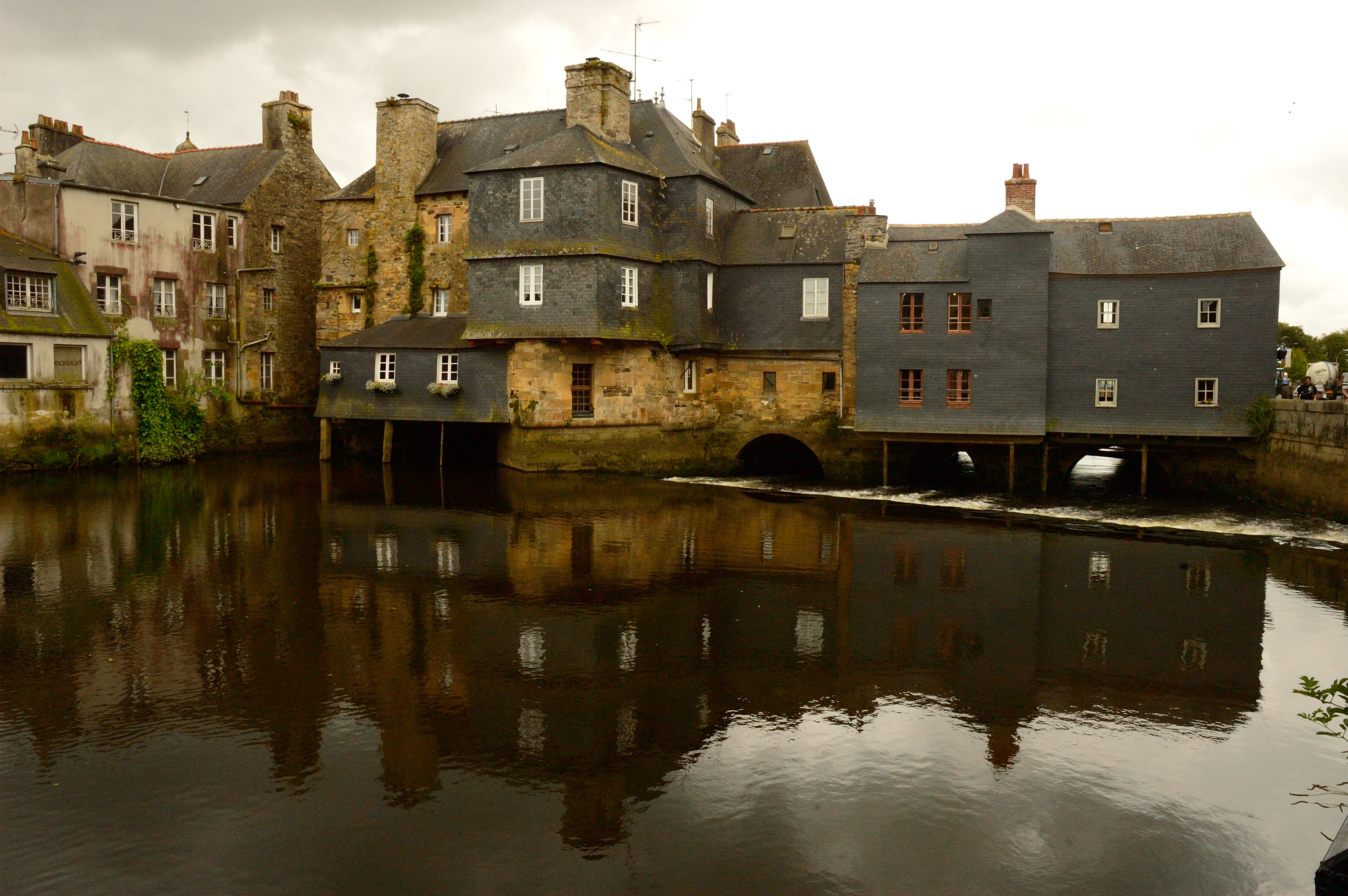 El Pont De Rohan en Landerneau (Francia) — Landerneau