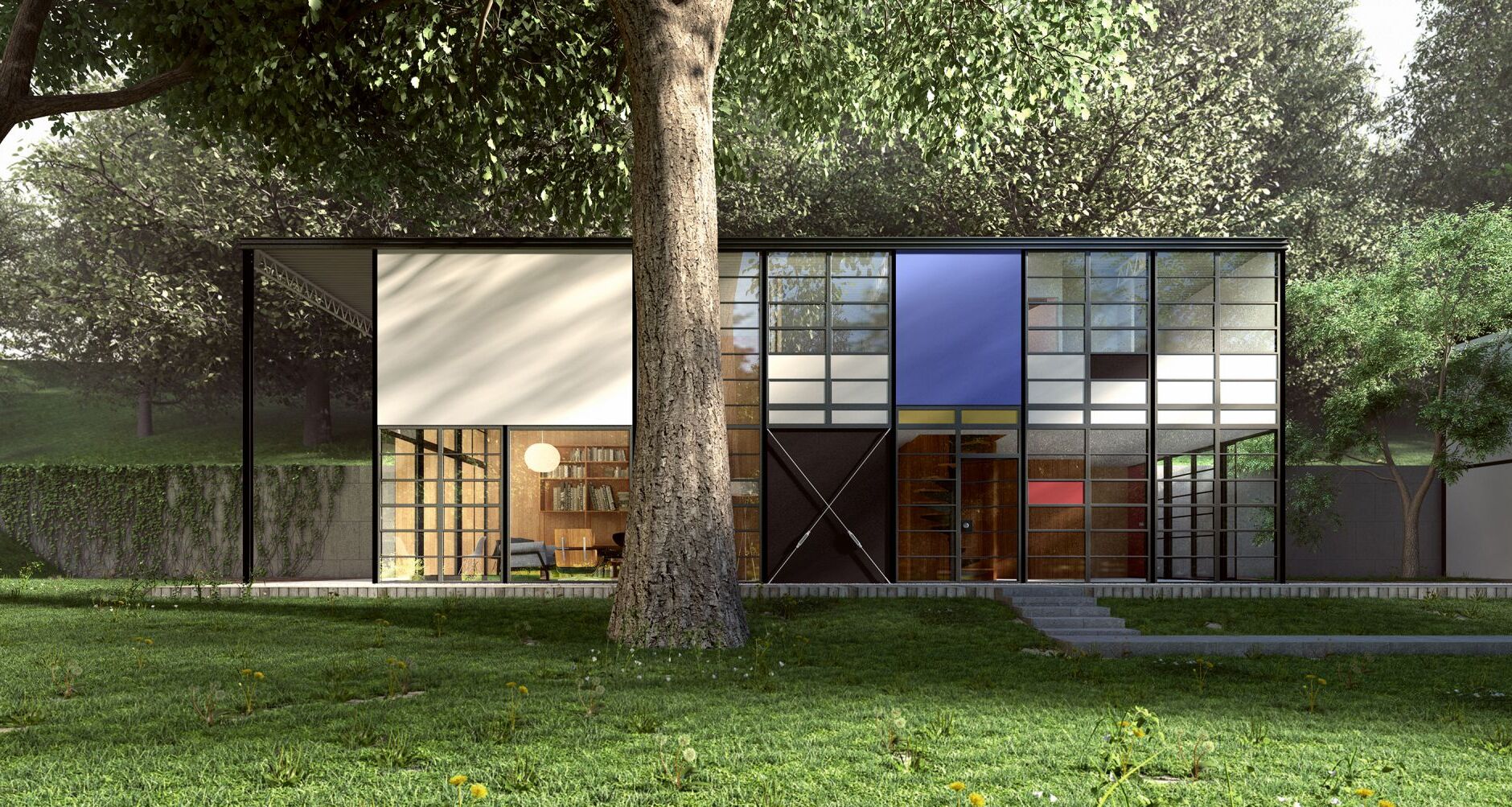 Eames House: Case Study House No. 8 - Los Angeles | Secret World Trip Planner