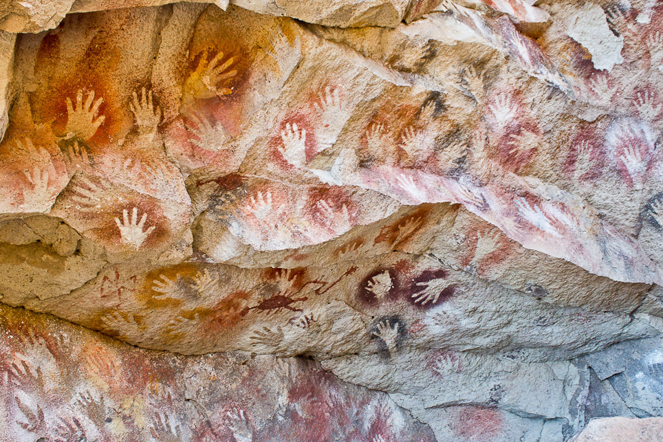 Cueva de las manos en la Argentina rural patagónica — Provincia di Santa Cruz
