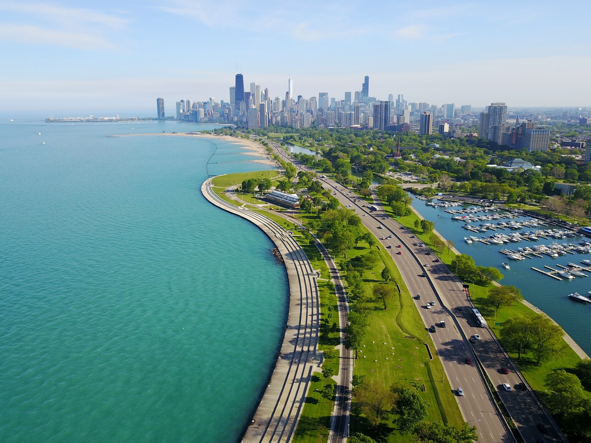 El lago Michigan y el hermoso sendero del lago en Chicago - Lakefront Trail | Secret World Trip Planner
