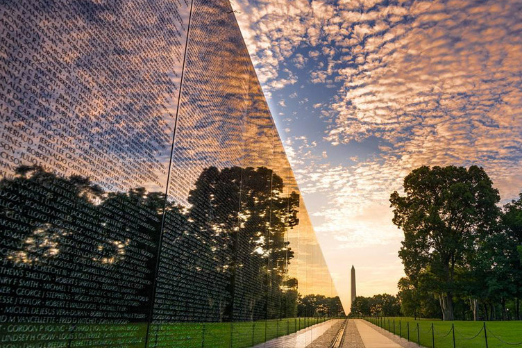 Il Memoriale ai veterani della guerra del Vietnam — Washington