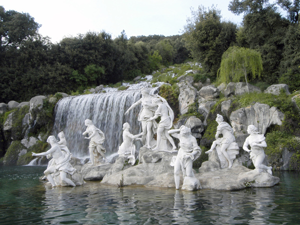 Diana and Actaeon fountain and waterfall — Caserta