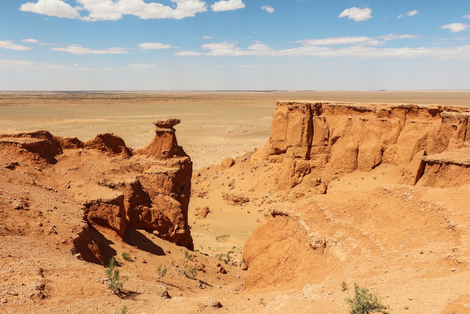 The Flaming Cliffs, also known as Bayanzag - Bajanzag | Secret World Trip Planner