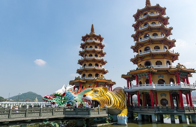 Taiwan: The Dragon and Tiger Pagodas — Zuoying District