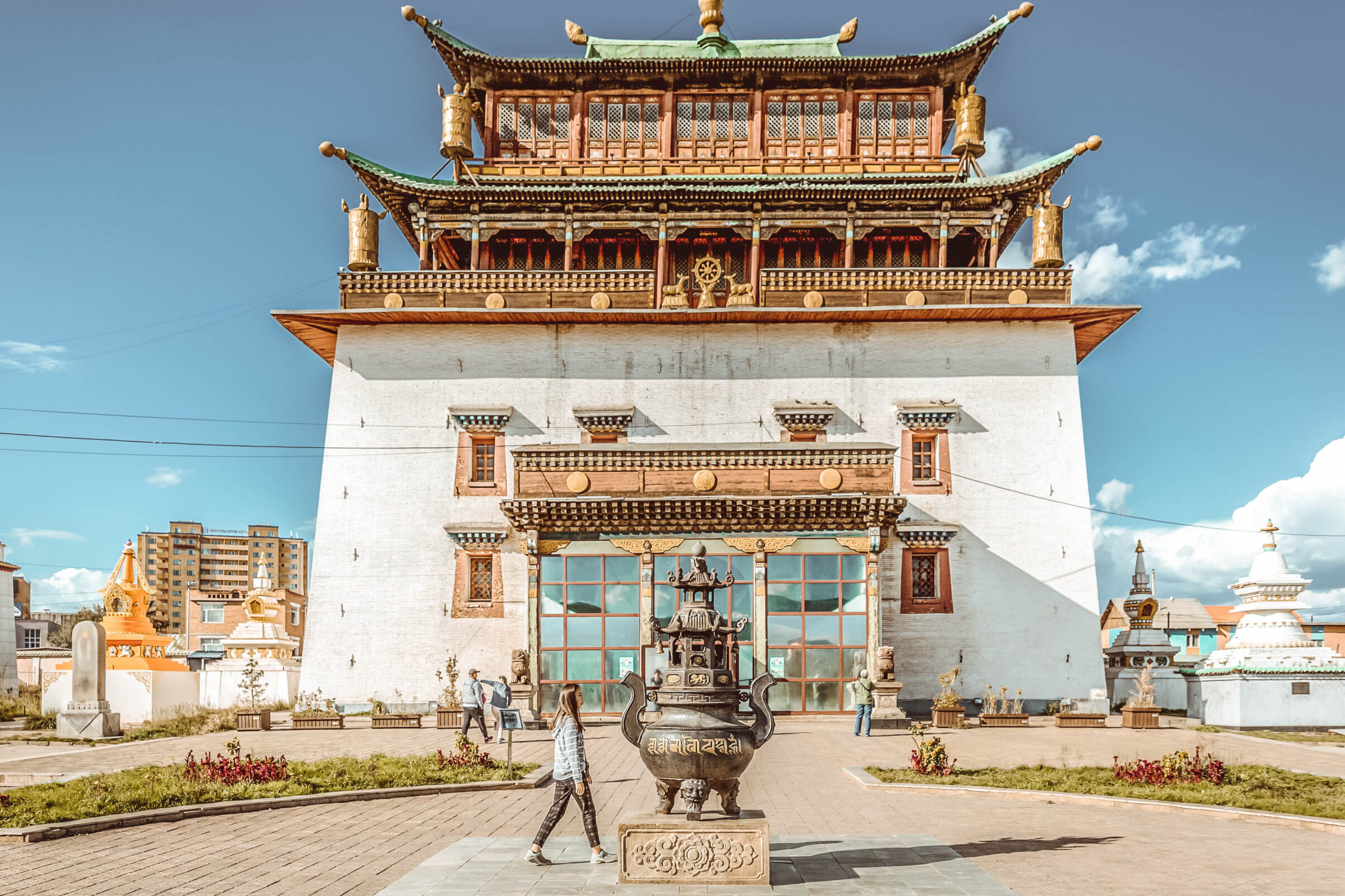 Gandantegchinlen Monastery, Ulaanbaatar, Mongolia - Ulan Bator | Secret World Trip Planner