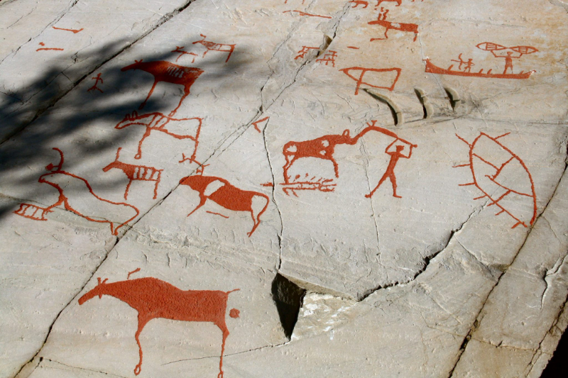 Rock engravings at Hjemmeluft — Hjemmeluft