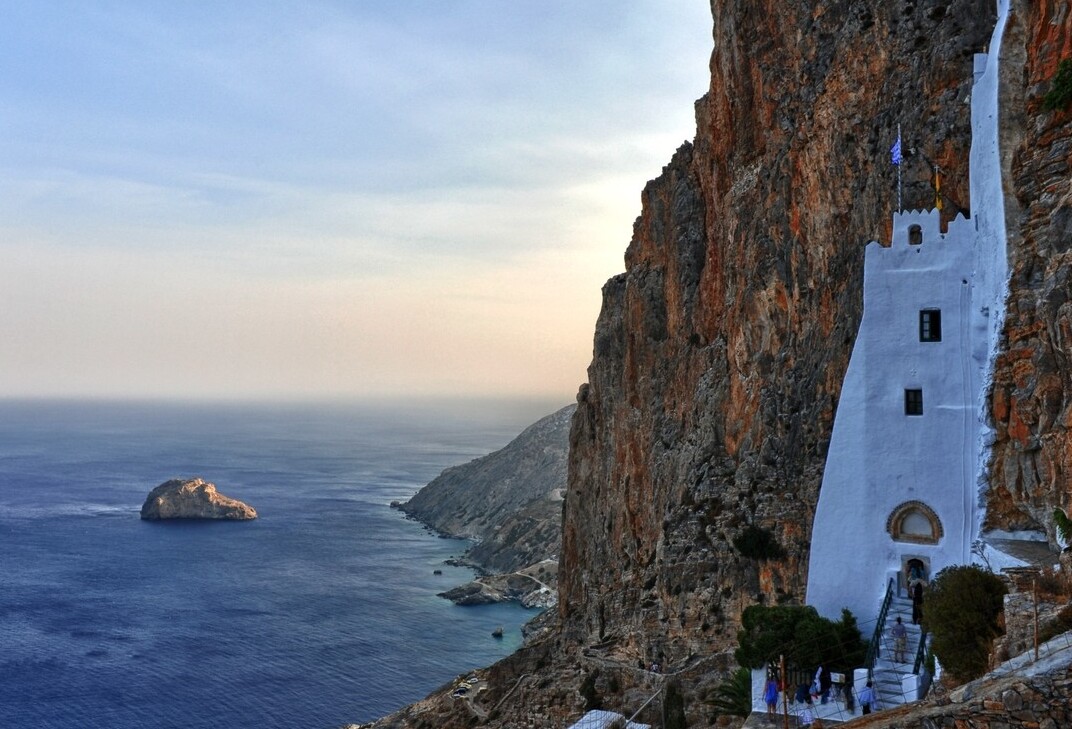 The ancient Monastery of Panagia Hozoviotissa — Amorgo 840 08