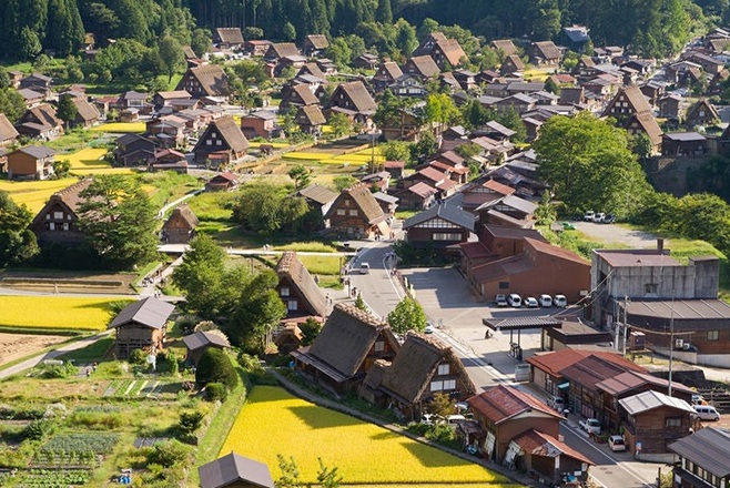 Gassho-zukuri farmhouses in Japan — Nanto